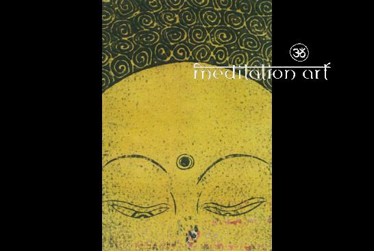 buddha eyes art greeting card