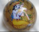 krishna glass ornament