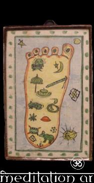 mini glass foot painting