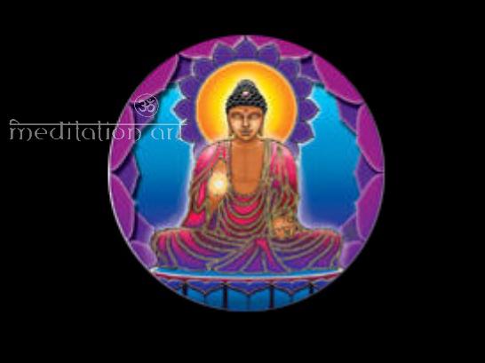 buddha light sticker