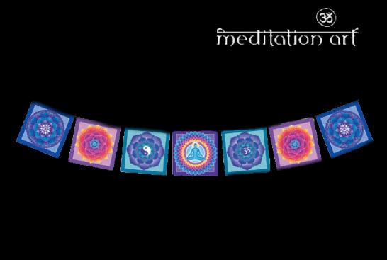 meditation mandala flag string