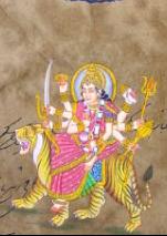 durga hindu goddess art