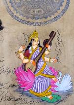saraswati hindu goddess art