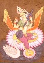 saraswati hindu goddess art