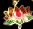 lotus flower enamel pendants
