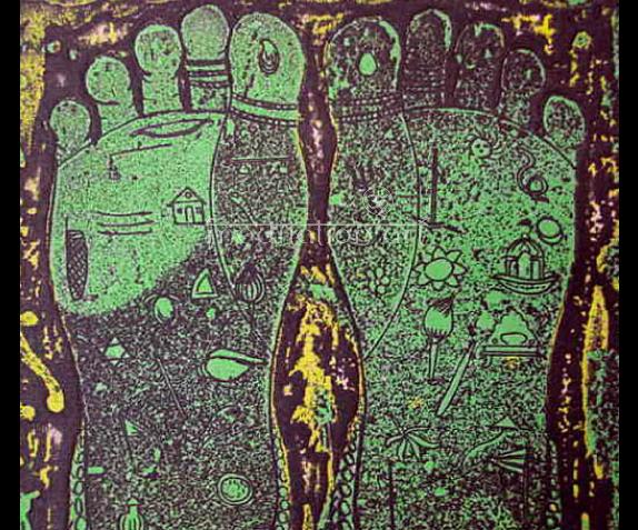 small green feet fine art lithograph